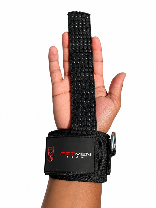 FITMENTEAM® D-Ring Lifting Straps – Heavy-Duty Wrist Support & Steel D-Ring Grip Straps