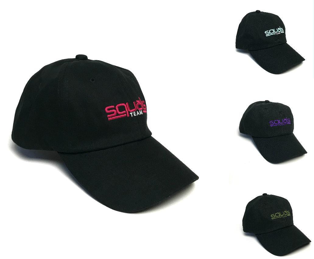 SQUATS TEAM Breathable Comfort Fitted Hat. Durable, Adjustable. Ideal for Running, Gym and Outdoor Sports.