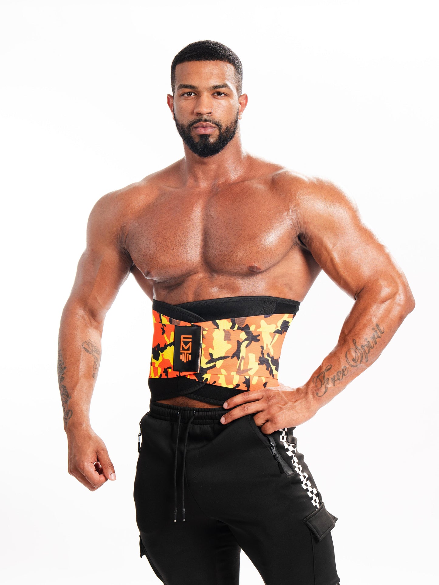 FITMENTEAM  Camo Color Series Gym Belt: Ultimate Lifting Support & Waist Training for Men - Weightlifting belt