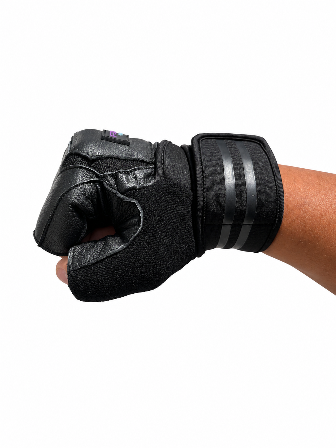 FitMenTeam® Fitness Gloves – 100% Genuine Leather, Foam Inner Lining & Rubberized Palm Grip for Enhanced Grip and Wrist Protection