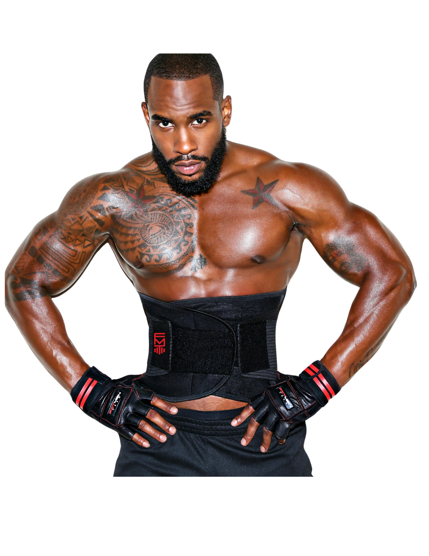 FITMENTEAM  Solid Colors Series Gym Belt: Ultimate Support & Waist Training for Men