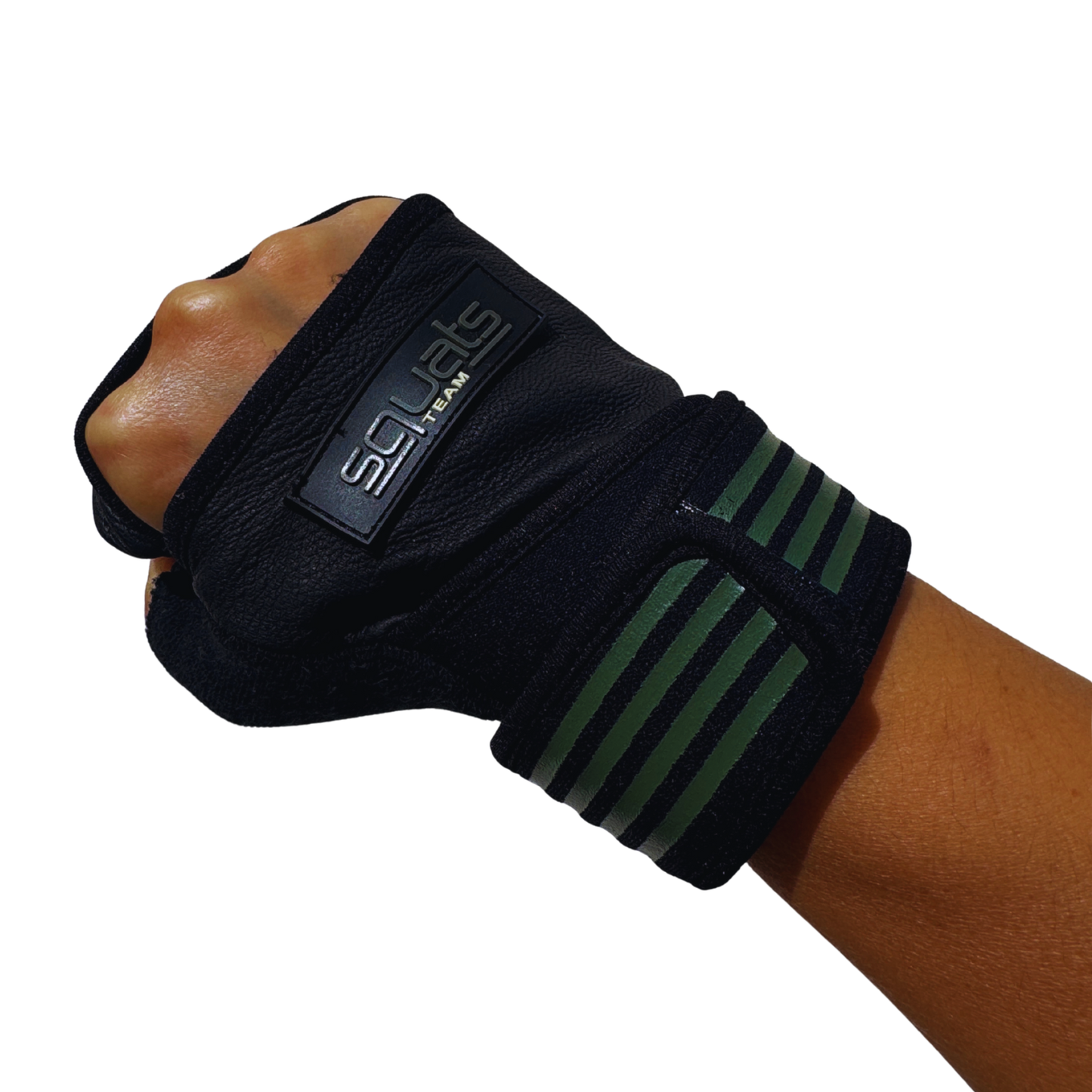 SQUATS TEAM - WOMEN'S ProGrip Fitness Gloves – Genuine Leather with Enhanced Grip & Wrist Support, Foam Padding, and Integrated Towels