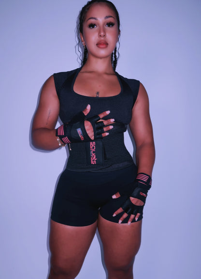 SQUATS TEAM – Women’s Waist Trainer Belt | Back Support, Postpartum Care & Thermal Neoprene Gym Belt.