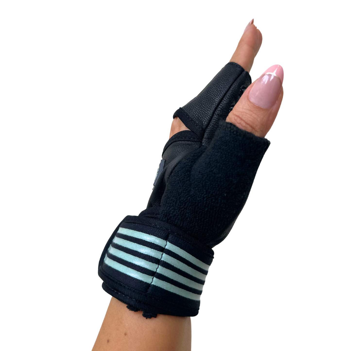 SQUATS TEAM - WOMEN'S ProGrip Fitness Gloves – Genuine Leather with Enhanced Grip & Wrist Support, Foam Padding, and Integrated Towels