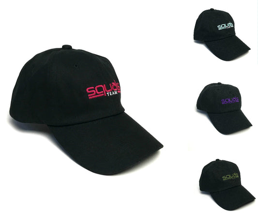 SQUATS TEAM Breathable Comfort Fitted Hat. Durable, Adjustable. Ideal for Running, Gym and Outdoor Sports.