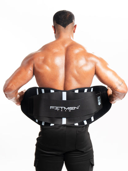 FITMENTEAM  Bars Series Gym Belt: Ultimate Lifting Support & Waist Training for Men - Weightlifting belt