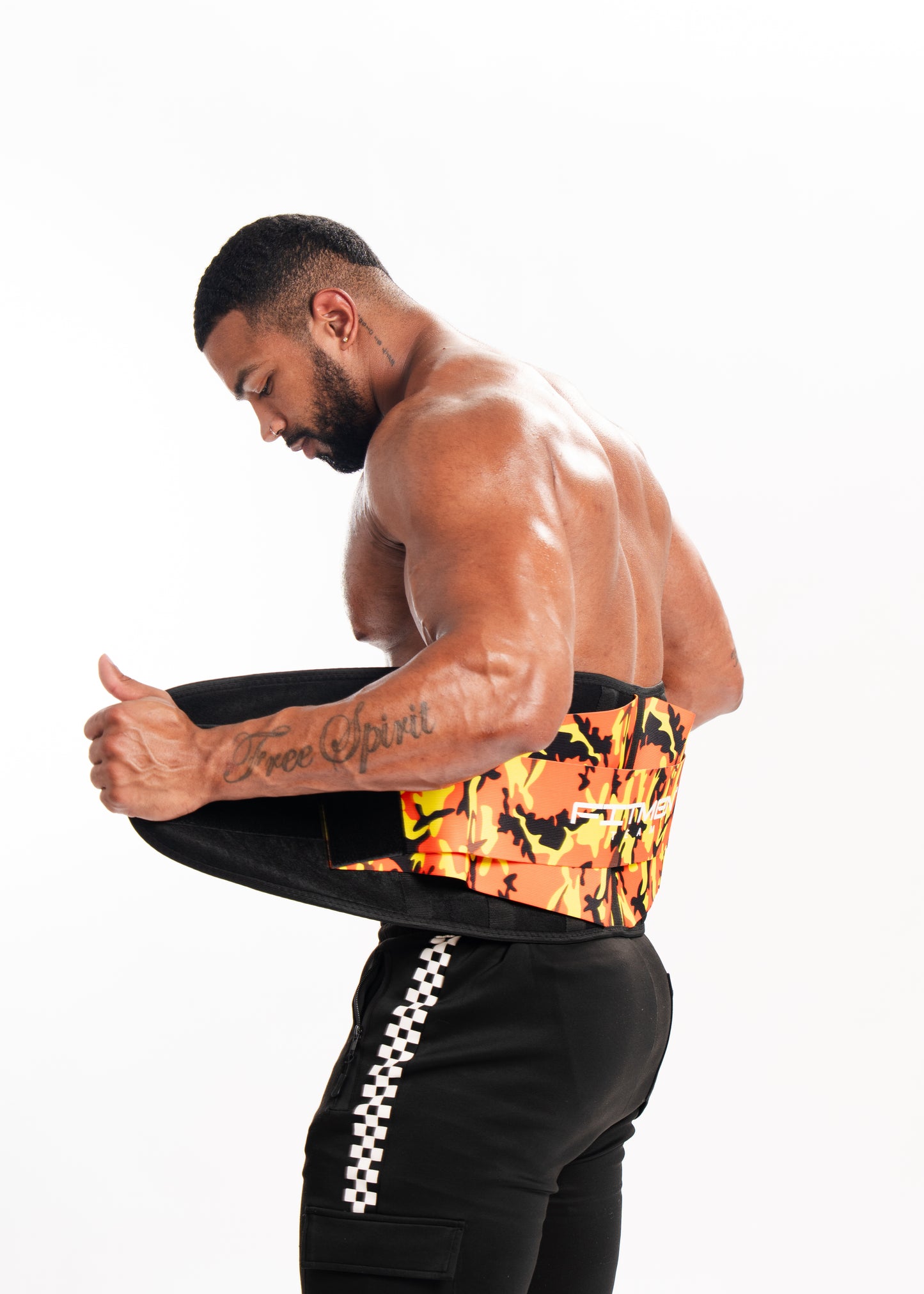 FITMENTEAM  Color Series Gym Belt: Ultimate Lifting Support & Waist Training for Men - Weightlifting belt