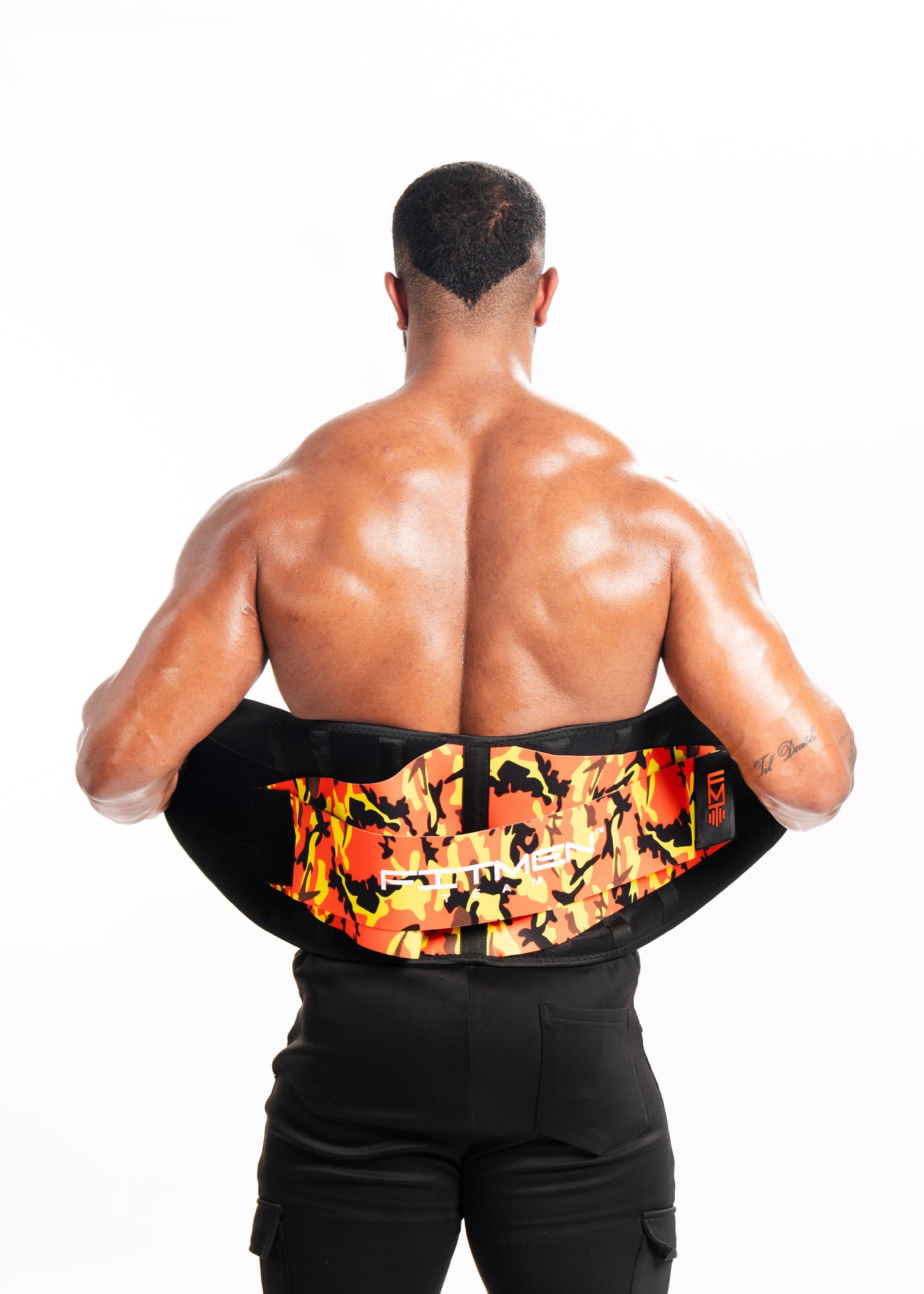 FITMENTEAM  Color Series Gym Belt: Ultimate Lifting Support & Waist Training for Men - Weightlifting belt