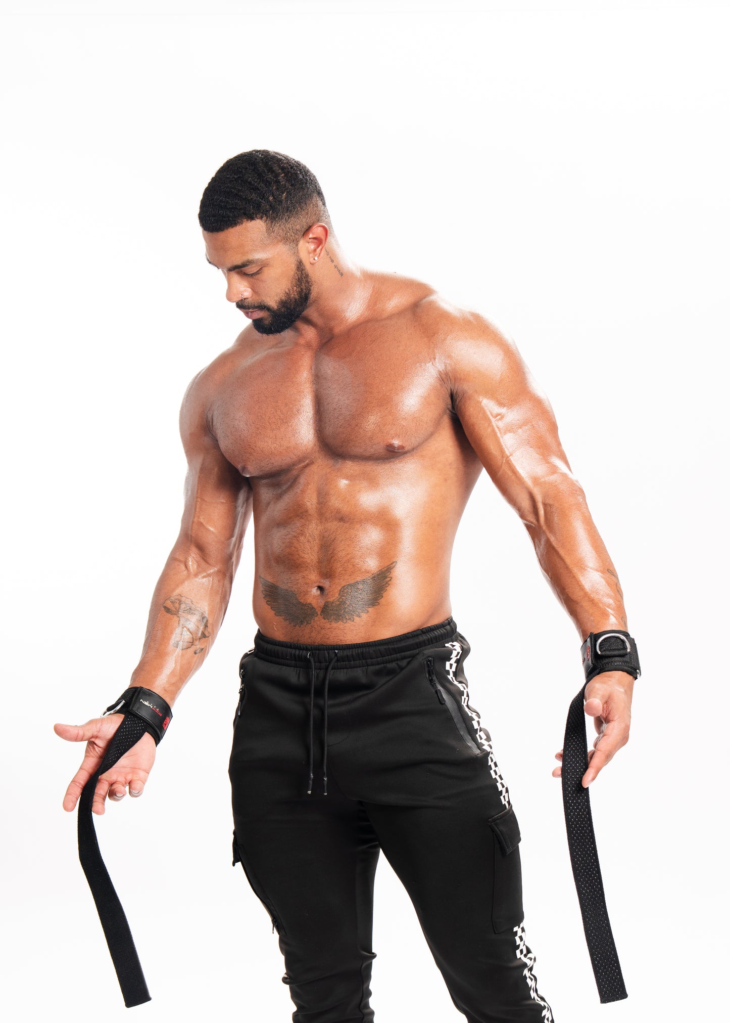 FITMENTEAM® D-Ring Lifting Straps – Heavy-Duty Wrist Support & Steel D-Ring Grip Straps