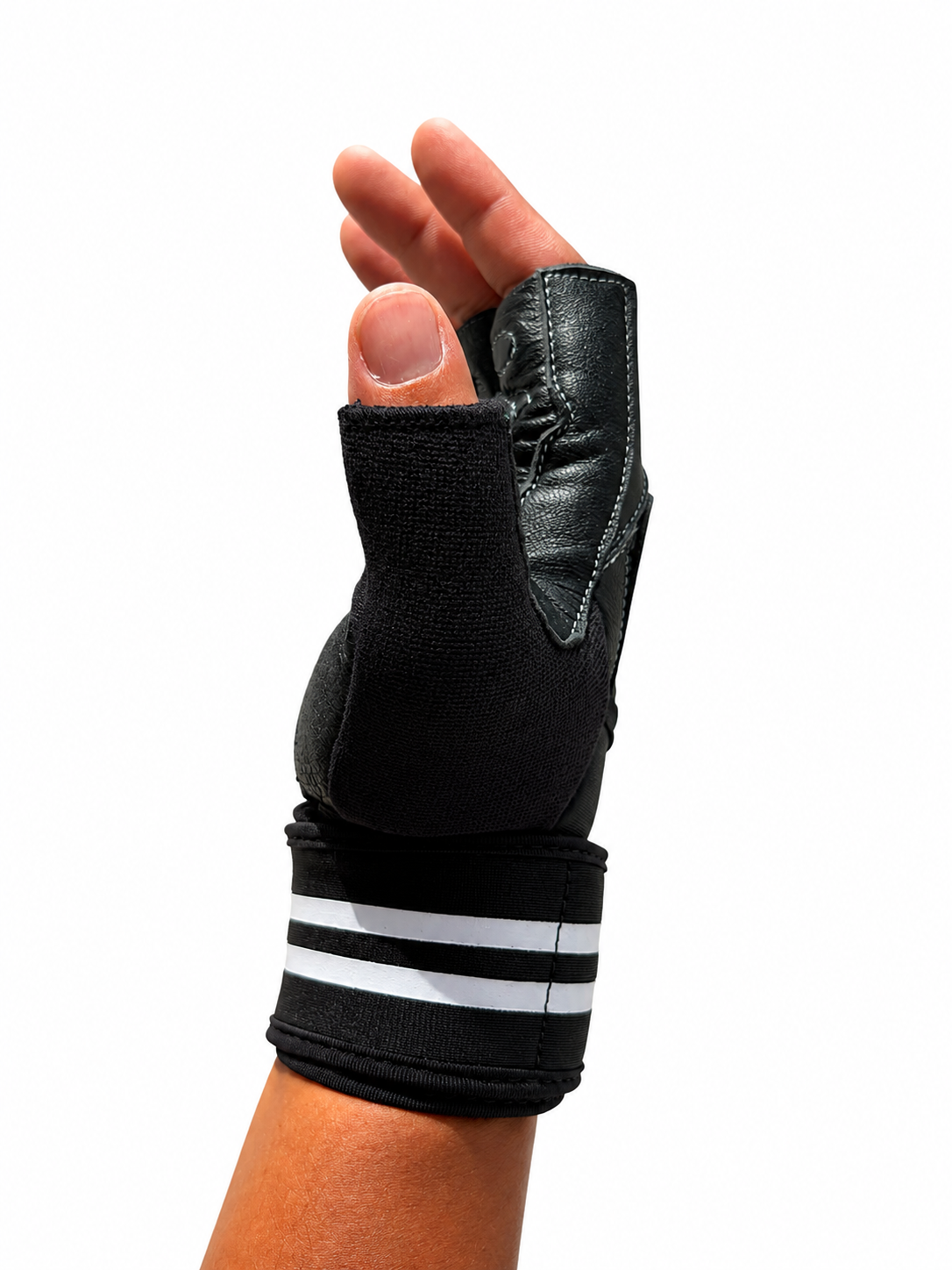 FitMenTeam® Fitness Gloves – 100% Genuine Leather, Foam Inner Lining & Rubberized Palm Grip for Enhanced Grip and Wrist Protection