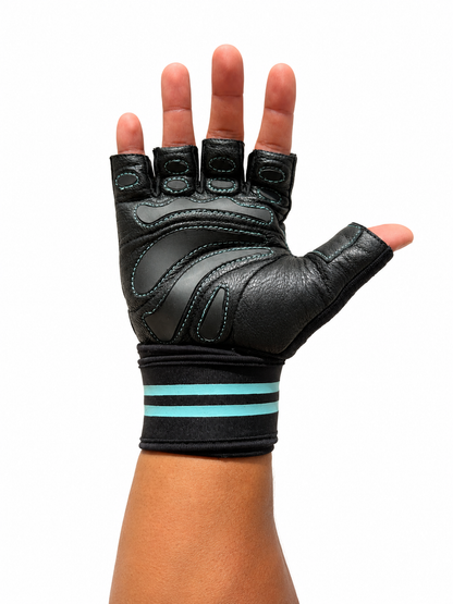 FitMenTeam® Fitness Gloves – 100% Genuine Leather, Foam Inner Lining & Rubberized Palm Grip for Enhanced Grip and Wrist Protection
