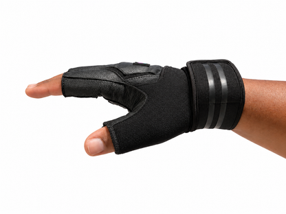 FitMenTeam® Fitness Gloves – 100% Genuine Leather, Foam Inner Lining & Rubberized Palm Grip for Enhanced Grip and Wrist Protection