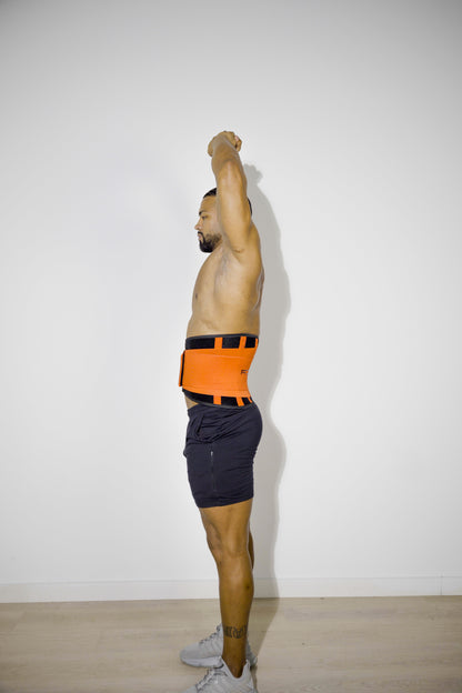 FITMENTEAM  Color Series Gym Belt: Ultimate Lifting Support & Waist Training for Men - Weightlifting belt