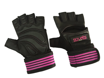 SquatsTeam - COMBO - Women's Waist Trainer Gym Belt + Lifting Gloves + Gym Hat Performance Combo for Lumbar Support & Core Stability - Save $37