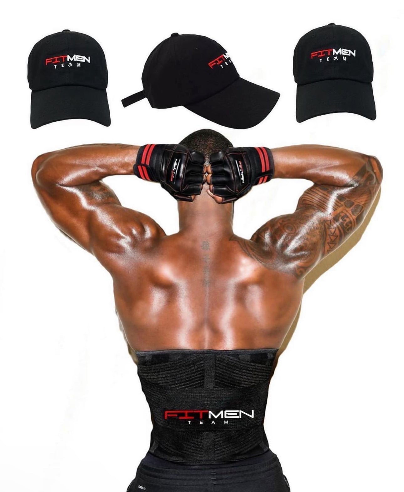 FITMENTEAM  Solid Colors Series Gym Belt: Ultimate Support & Waist Training for Men