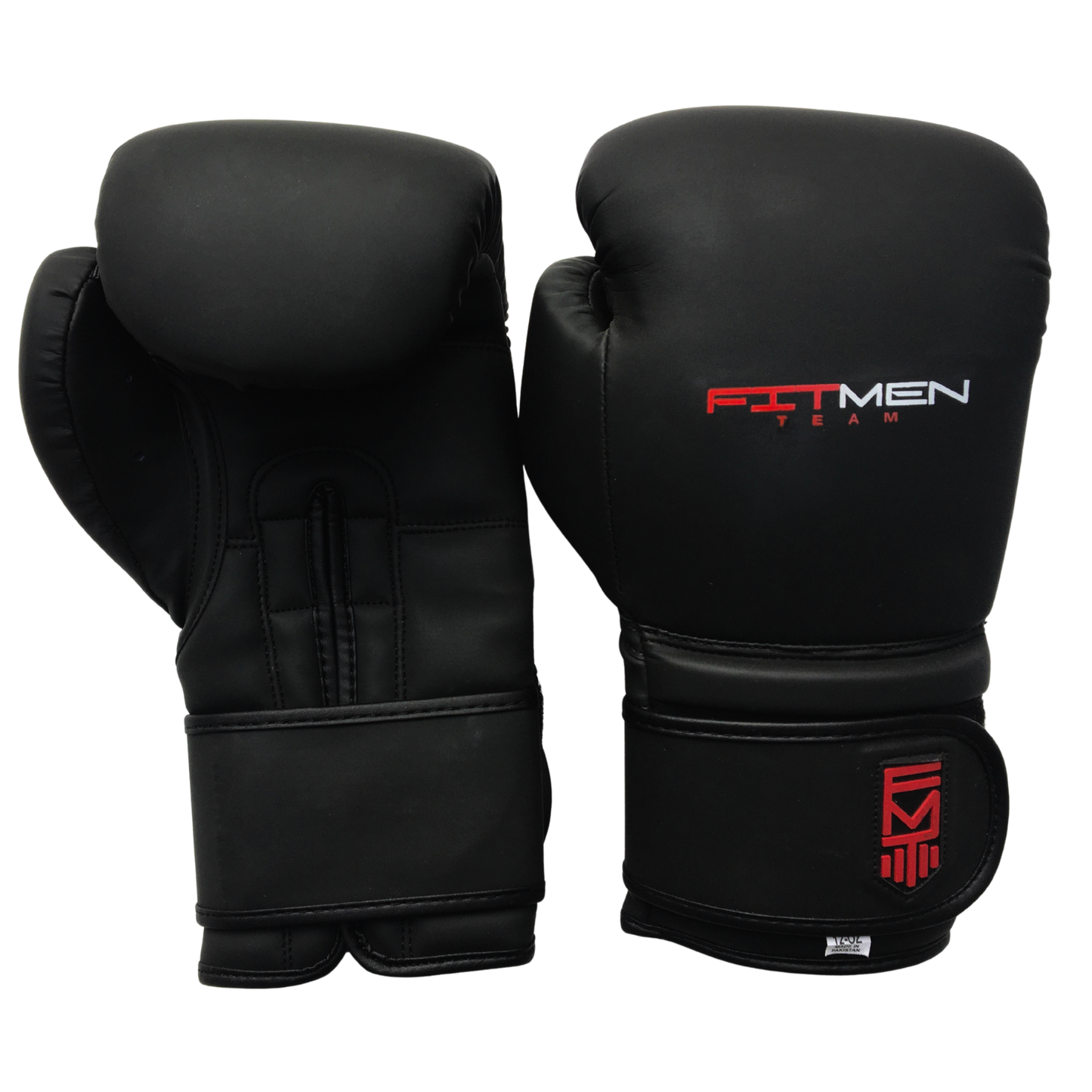 FITMENTEAM® Elite Leather Boxing Gloves – Pro Combat Training (12–18oz)