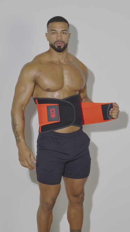 FITMENTEAM  Color Series Gym Belt: Ultimate Lifting Support & Waist Training for Men - Weightlifting belt