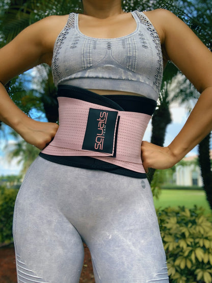 SQUATS TEAM – Women’s Waist Trainer Belt | Back Support, Postpartum Care & Thermal Neoprene Gym Belt.